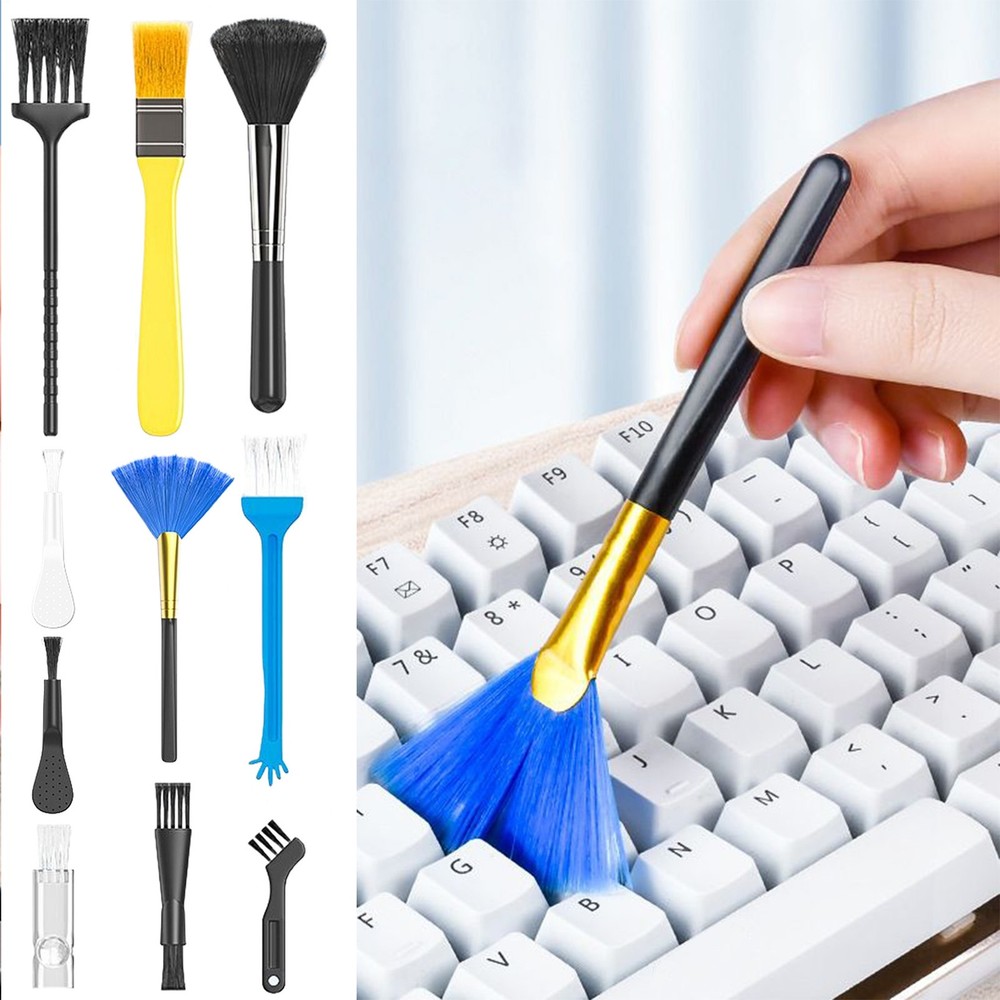 Keyboard Brush 10 Piece Computer Brush Multifunctional Remover Gadgets