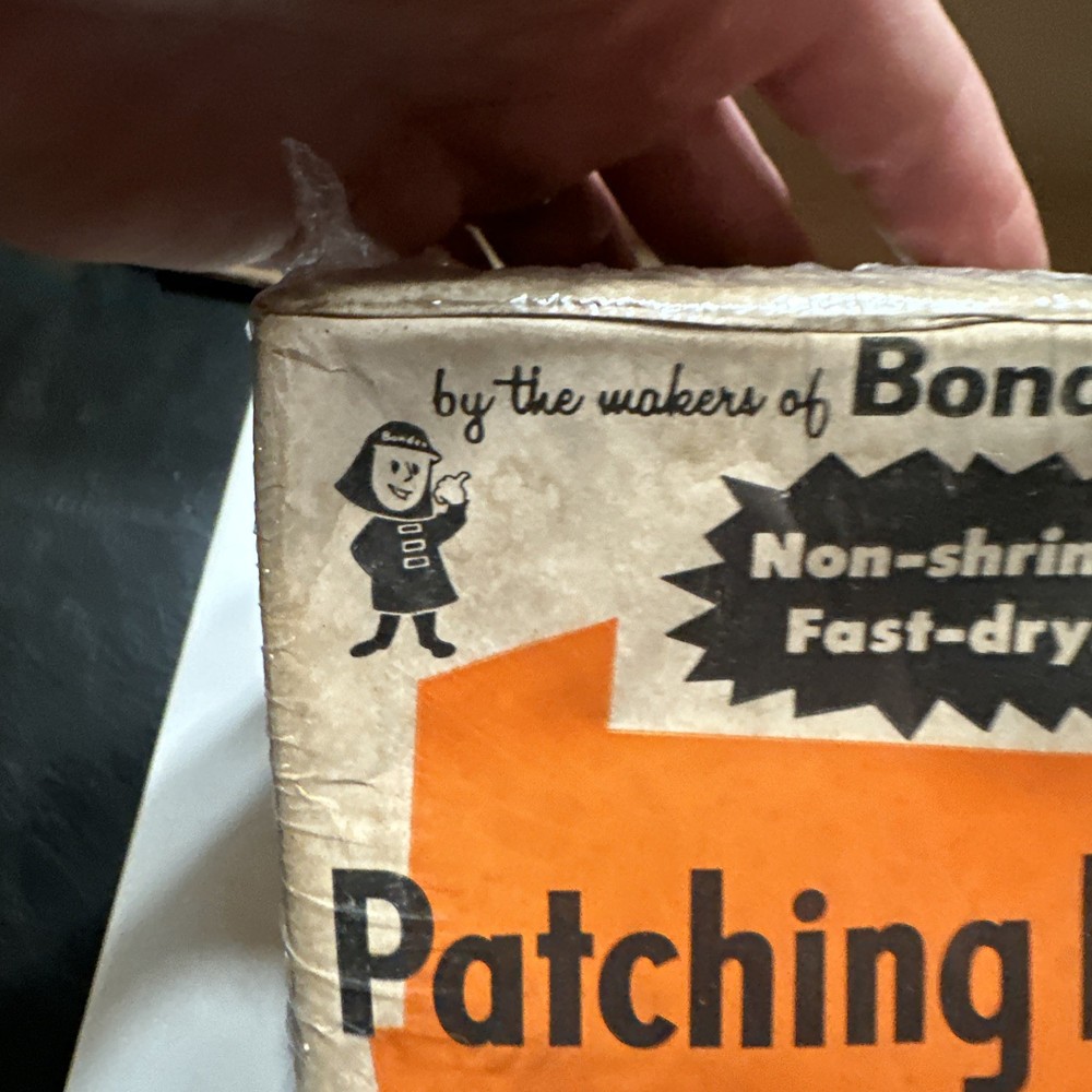 Vintage Bondex Patching Plaster, Home and Hobby Plaster, Patching CE