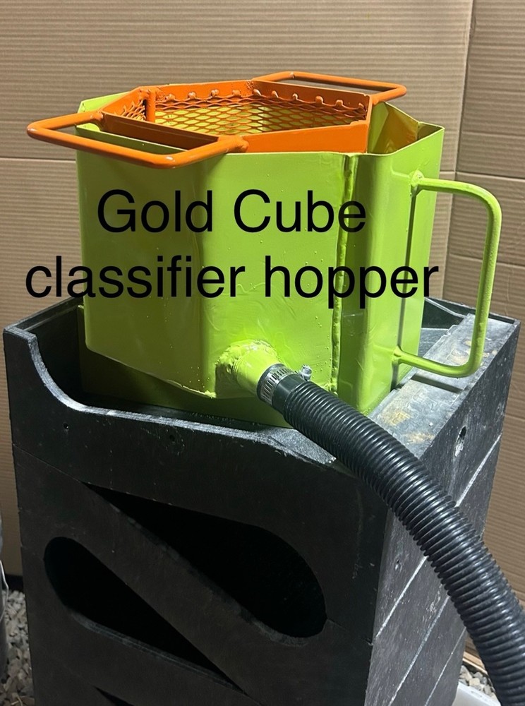 gold cube classifier from Whispering River. Fast and easy way to classify.