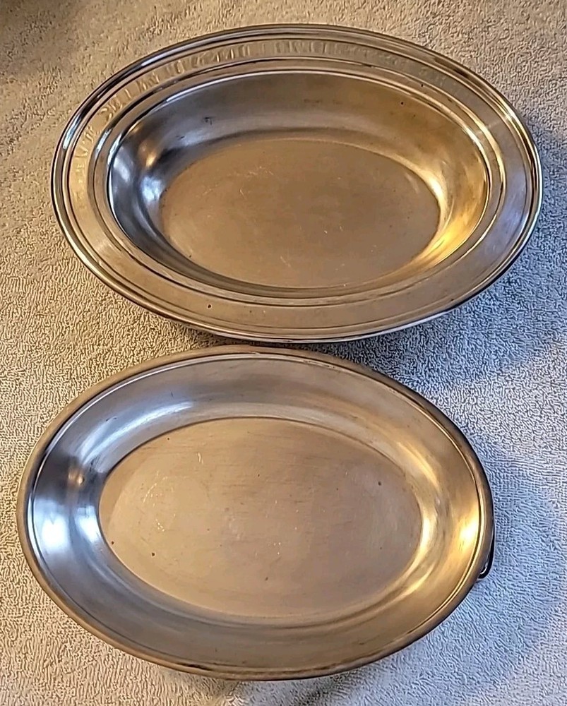 Vintage ROGERS 1105 SILVER PLATE COVERED SERVING DISH OVAL TWO HANDLED LID