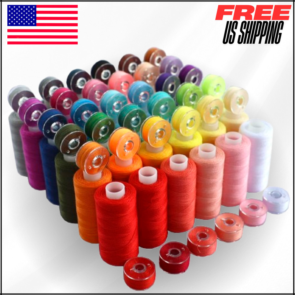 Sewing Thread Assortment, 36 Color Thread for Sewing Machine, Polyester 72 Pc