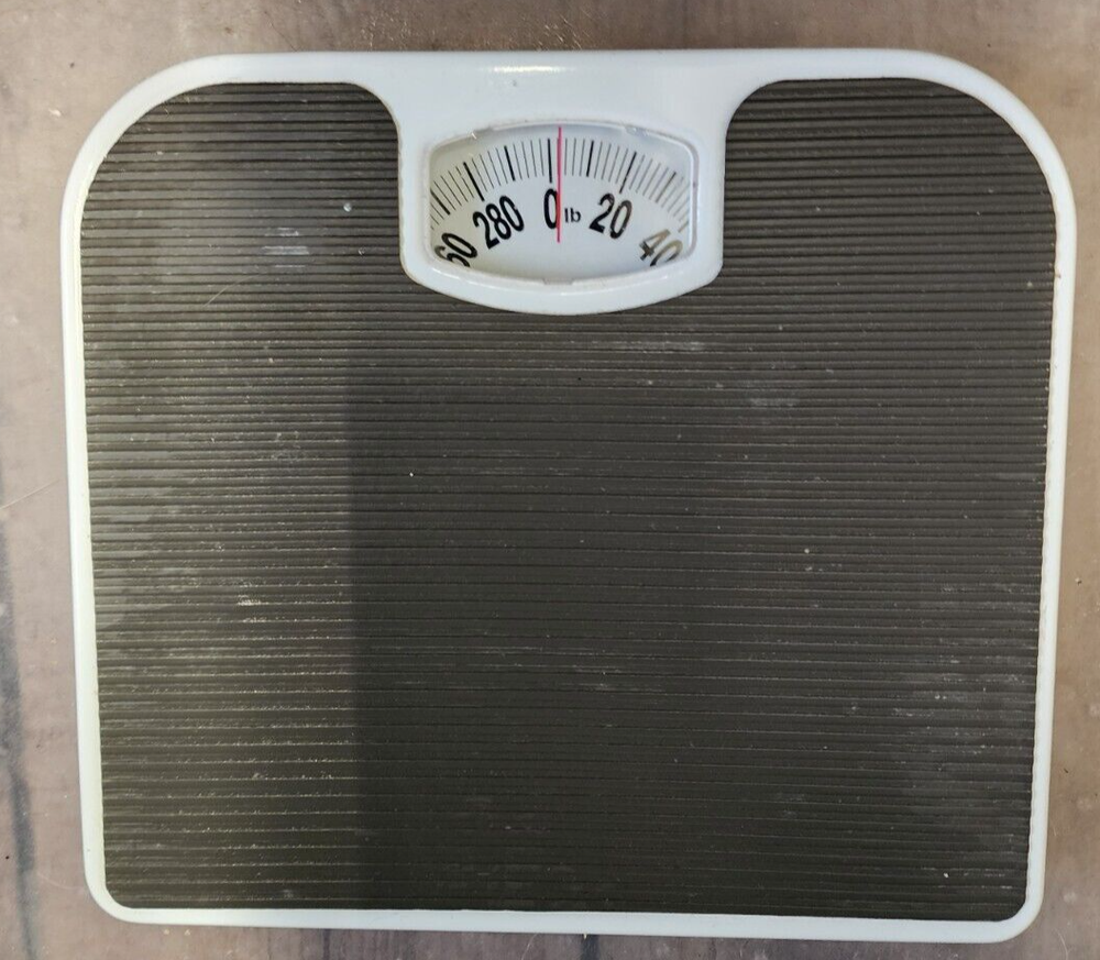 White Analog Scale 300 LB Capacity