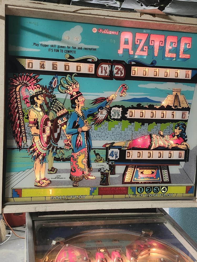 Williams Aztec Pinball Machine 1976