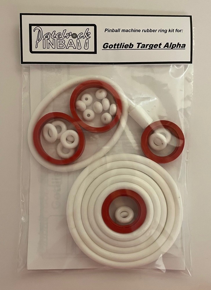 1976 Gottlieb Target Alpha Pinball Machine Rubber Ring Kit