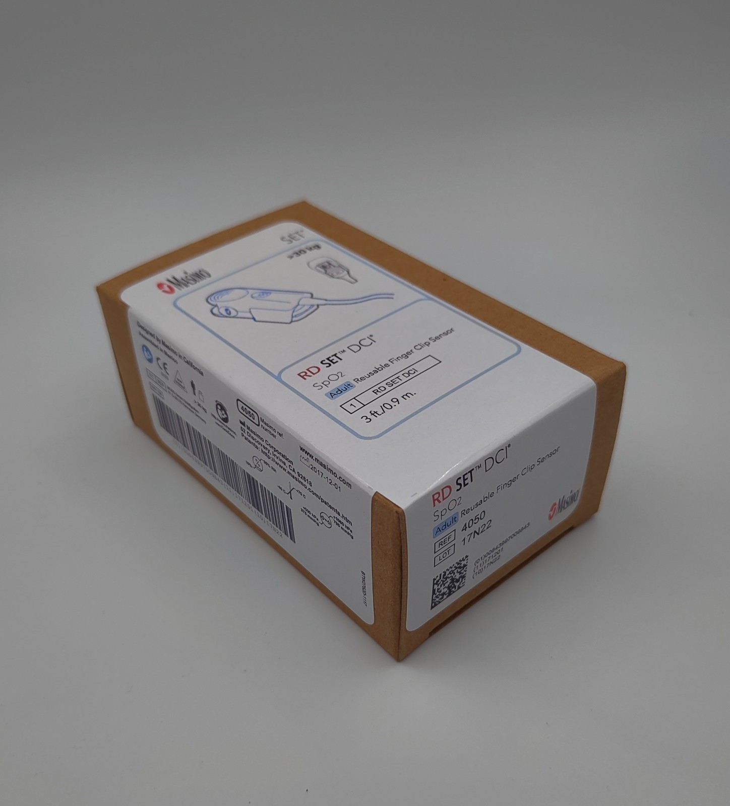 Masimo 4050 RD SET DCI Spo2 Adult Reusable Finger Clip Sensor (New,1Pc)