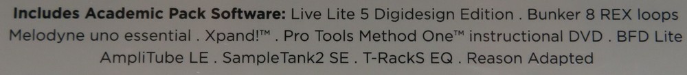 NEW Pro Tools Academic Pack Software For Qualified M-Audio Peripherals | SEALED