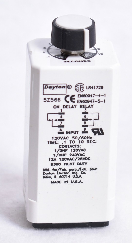 Dayton Time Delay Relay 5Z566