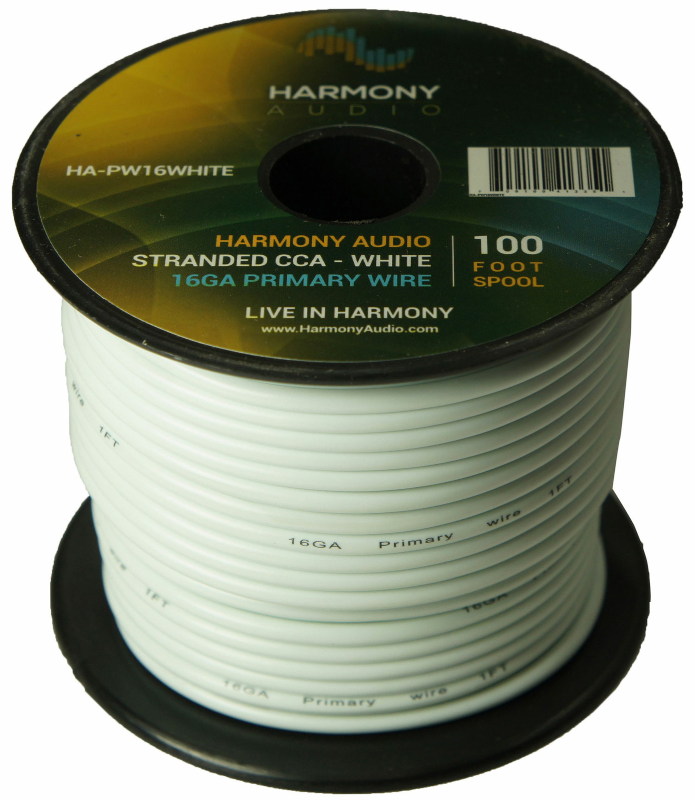 Harmony Car Primary 16 Gauge Power or Ground Wire 1000 Feet 10 Rolls Multi Color