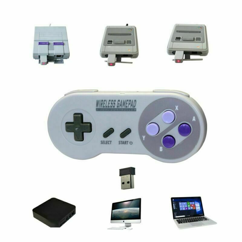 For Super SNES Classic Mini Game Console Wireless Gamepad Controller Accessories