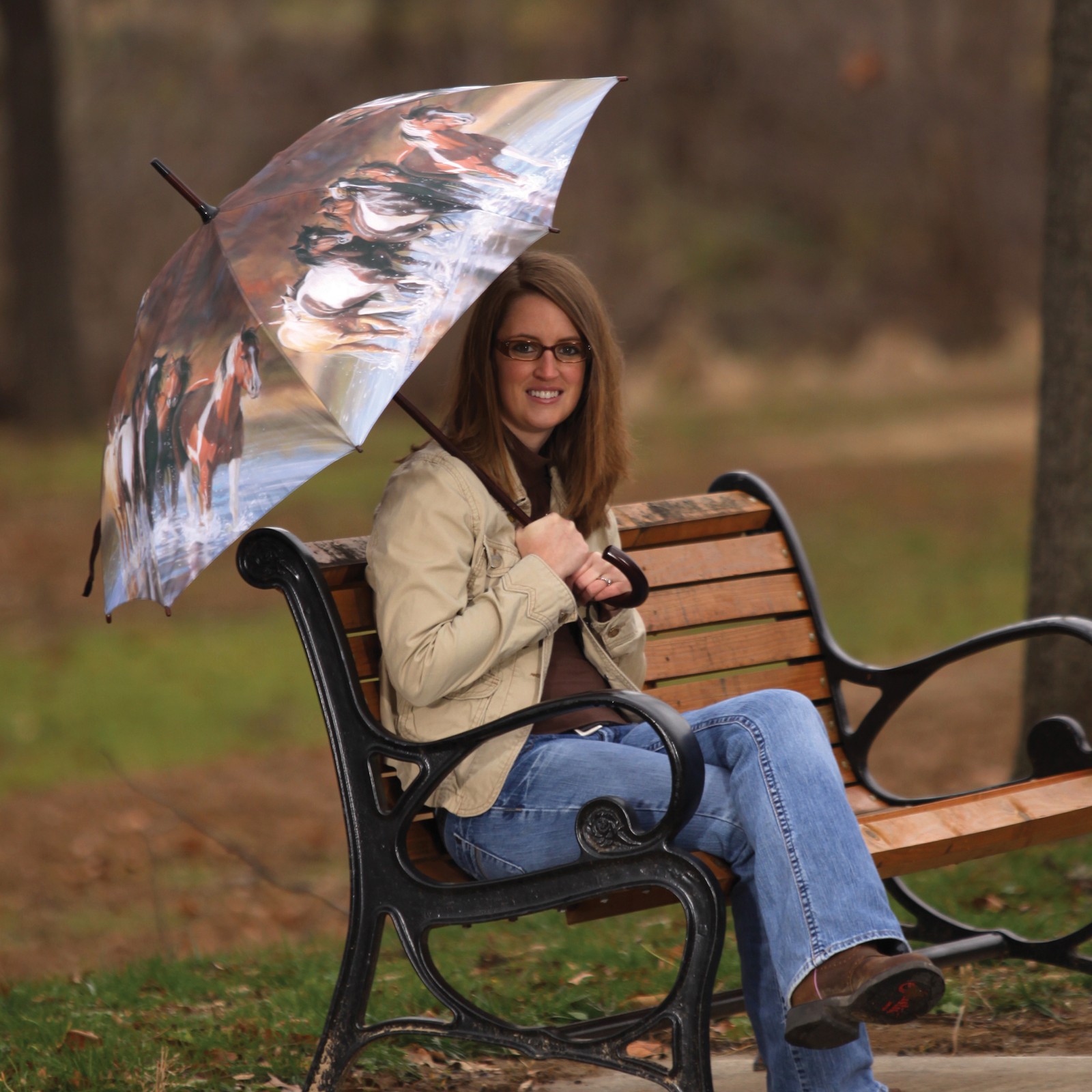 Rivers Edge Products 45-Inch Windproof Large Umbrella, UV Coated Stick