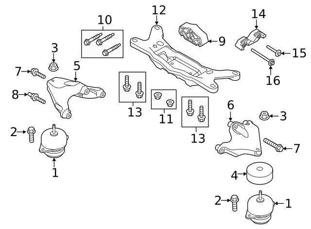 Genuine Ford Mount BR3Z-7E373-B
