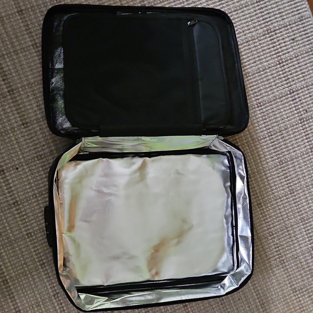 Black Fireproof Security Bag with Lock and Handle