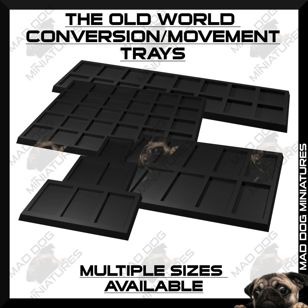 Warhammer The Old World Conversion Movement Trays Multiple Sizes
