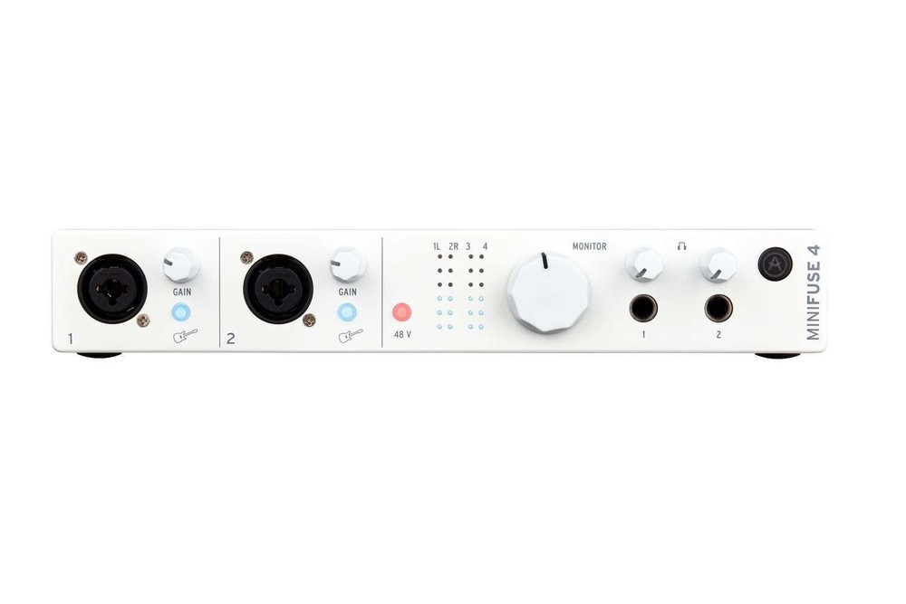 Arturia Minifuse 4 White 4x4 USB MIDI Audio Recording Interface+Software