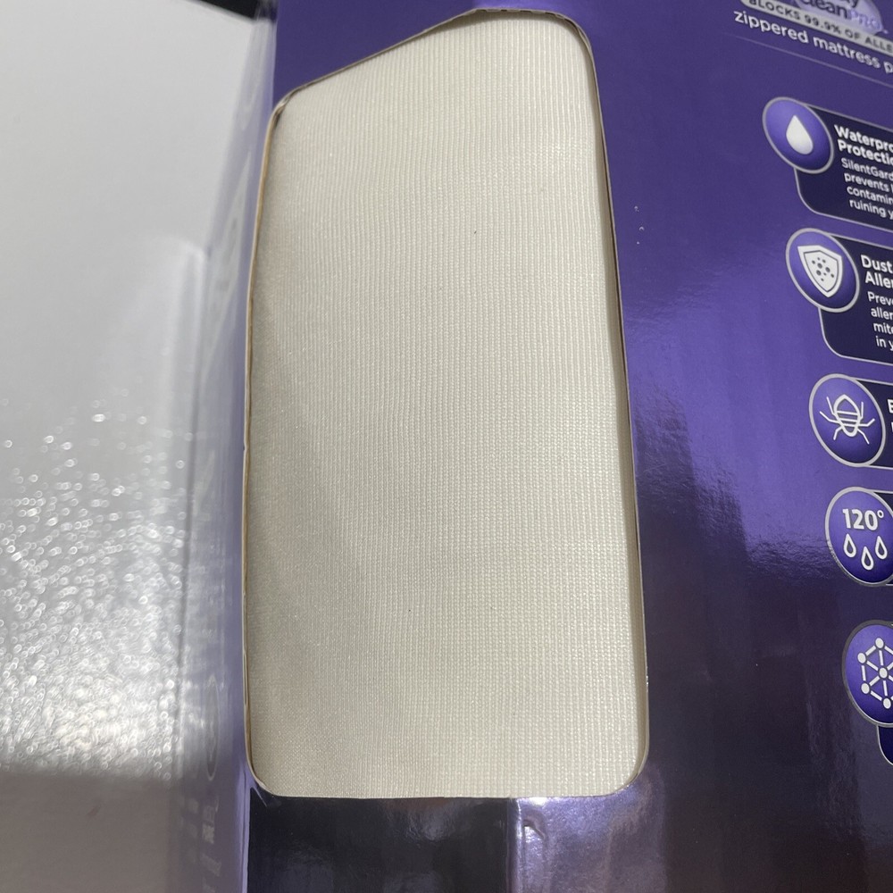 ALLEREASE Zippered King Mattress Protector - Complete Allergy Protection NEW