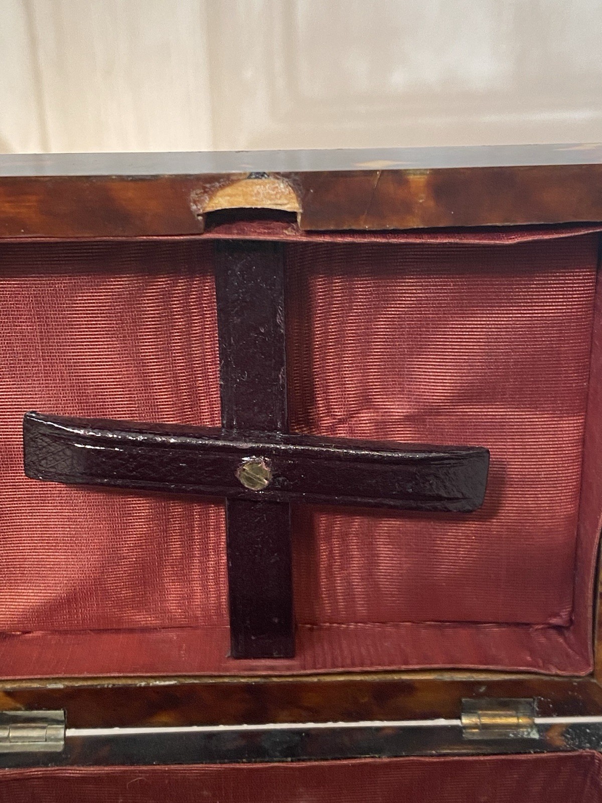 Antique Sterling Silver Tortoise Shell Playing Card Bridge Box - Chester 1894