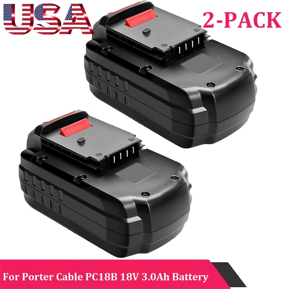 2Pack 18V for Porter Cable PC18B 18-Volt Cordless Tools NiCD Replacement Battery
