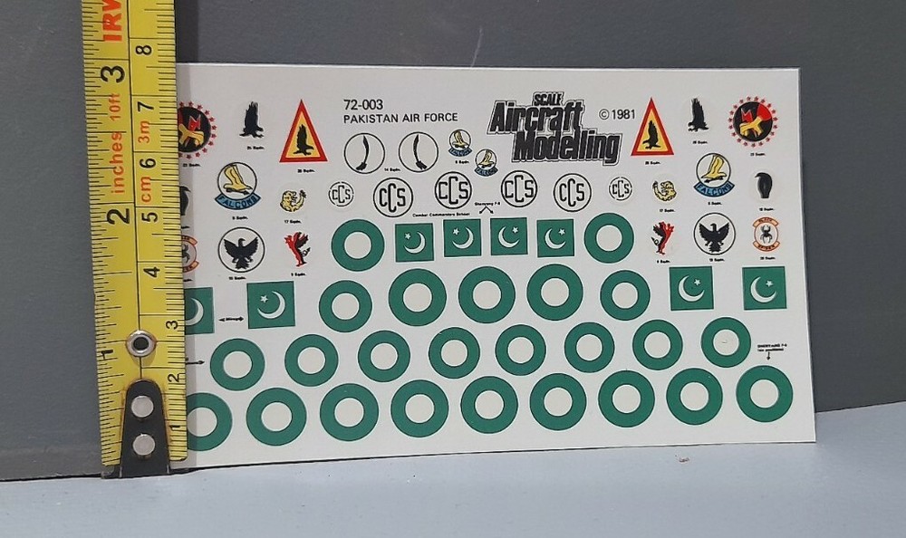 Decals Transfers For Plastic Kits Vintage Modelling 3D Projects RETRO Graphics