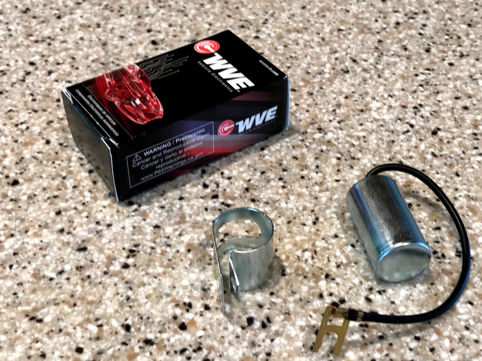 RADIO NOISE CONDENSER CAPACITOR UNIVERSAL / ALTERNATOR IGNITION INTERFERENCE