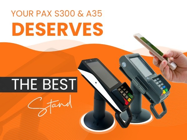 Hilipro Swivel Stand for Pax A35 Credit Card Machine Terminal PIN Pad-A POS Kit