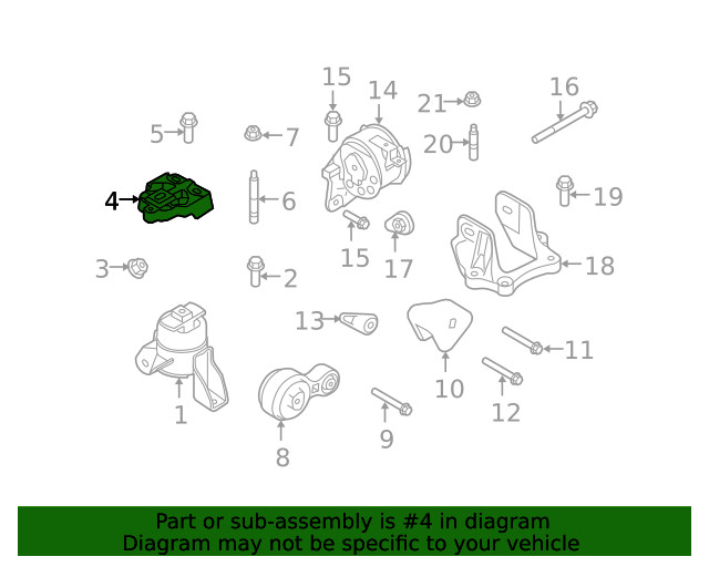 Genuine Ford Mount Bracket 9E5Z6061C