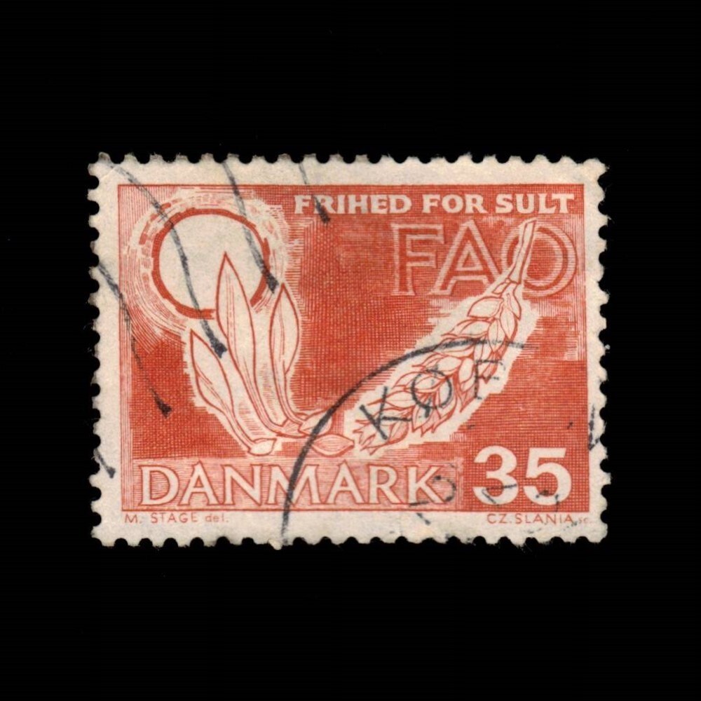 Denmark, Scott 406, Germinating Wheat, 1963, used