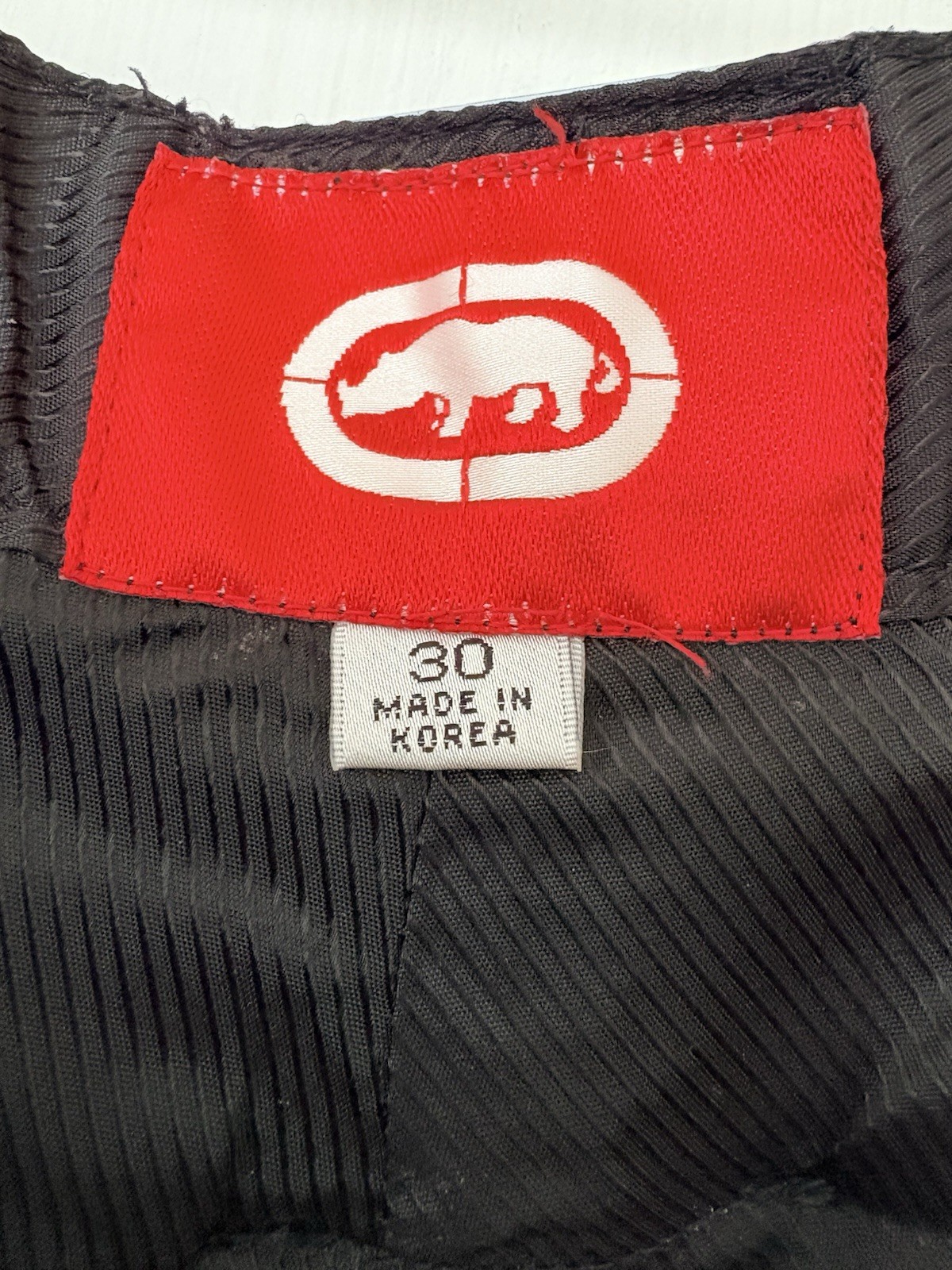 Vintage Ecko Marvel Wolverine SnowBoard Ski Pant Sz 30 Black Hologram Logo Korea