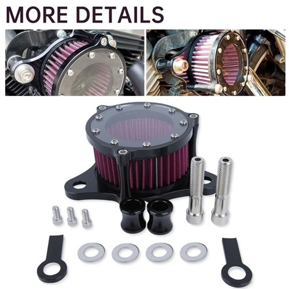 Air Cleaner Intake Filter Kit For Harley Sportster Iron XL 883 1200 72 48 88-Up