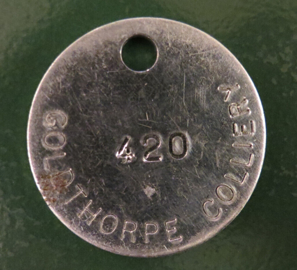 GOLDTHORPE Colliery Pit Check - marked GOLDTHORPE COLLIERY 420