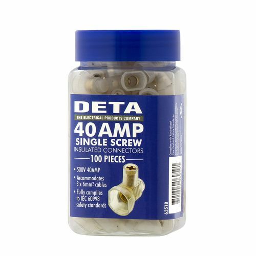 Deta Single Screw Connector - 100 Pack