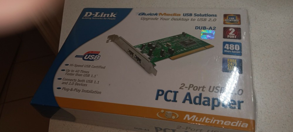 DUB-A2 DLink USB 2.0 Adapter DP DUB-A2