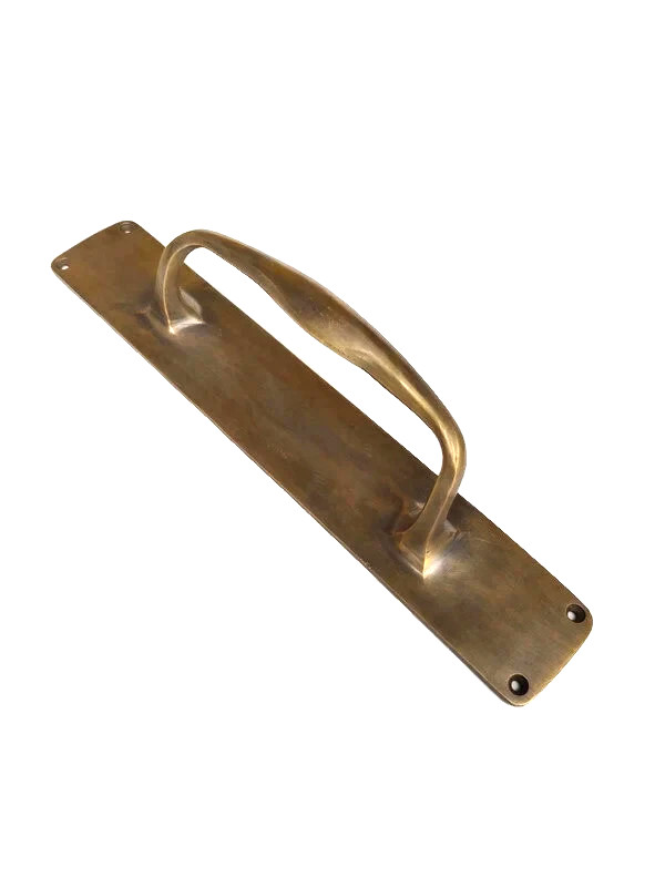 2 PCS 12" x 2" barn door grab Solid Brass Large plain Handle 30cm Pull heavy PUB