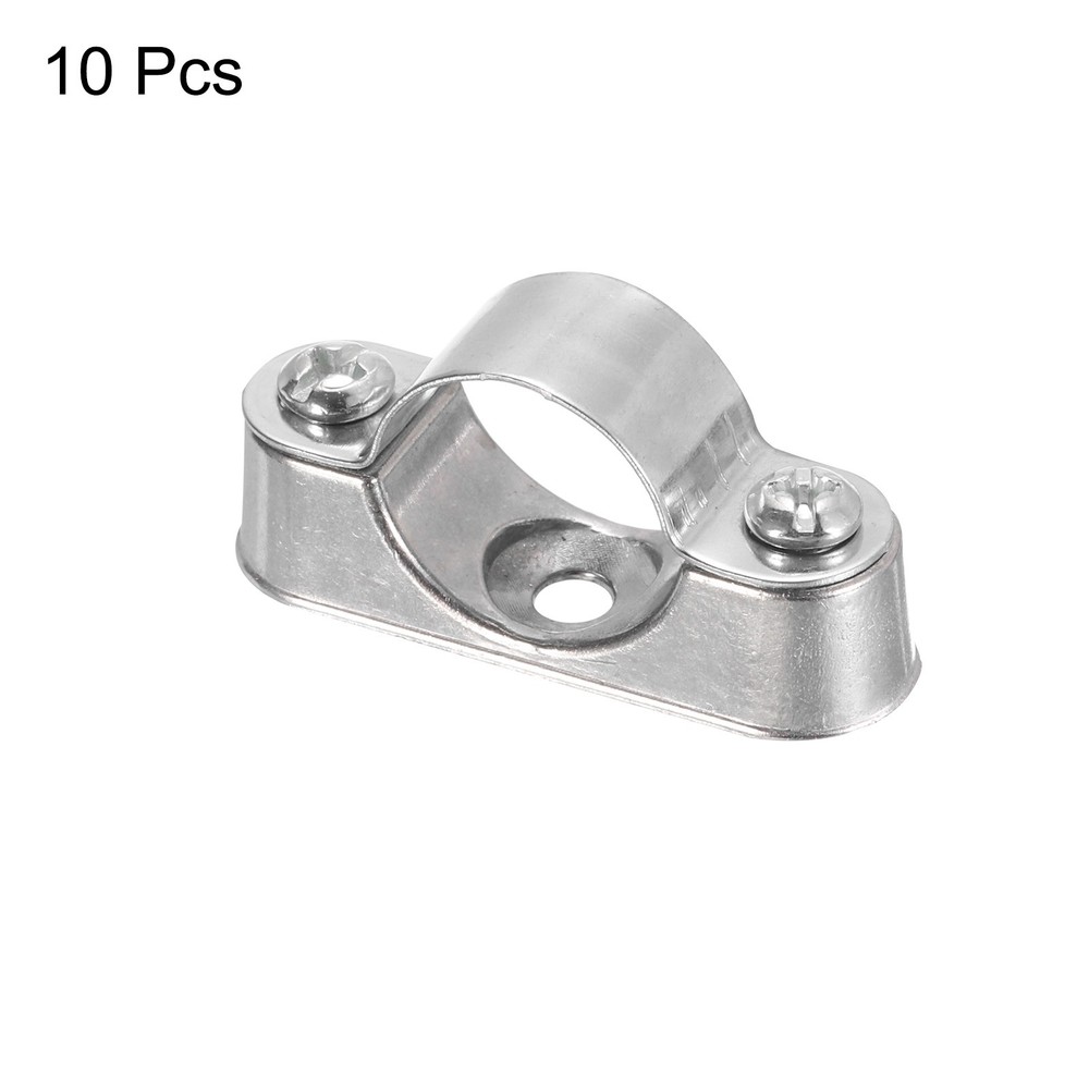 10Set Pipe Support Pipe Bracket Clamp Wall Mount Ceiling Mount for 20mm Pipe