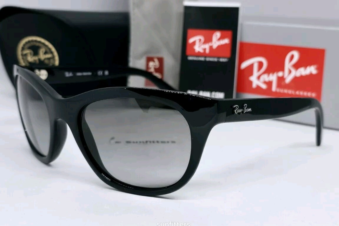 RAY BAN black/grey gradient RB4216 601/11 56 sunglasses NEW IN BOX! Authentic!