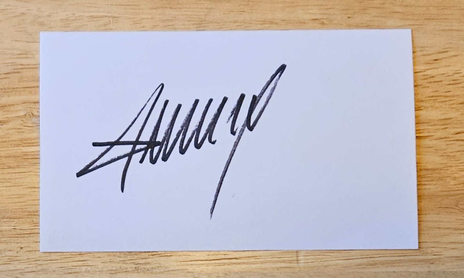 Donald Trump POTUS Signed Index Card US President Autograph