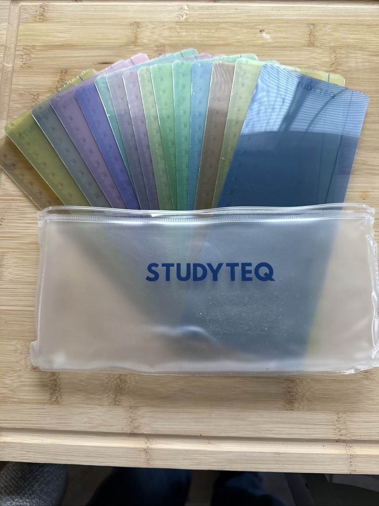 STUDYTEK OVERLAYS FOR READING 15 Colors