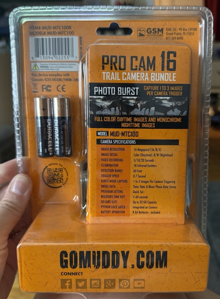 Muddy Pro Cam 16 Trail Camera Bundle