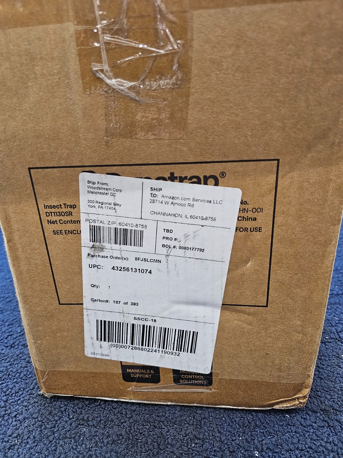 DYNATRAP DT1130SR: 1/2 Acre LED Mosquito And Flying Insect Trap 120V 60Hz 5.5W