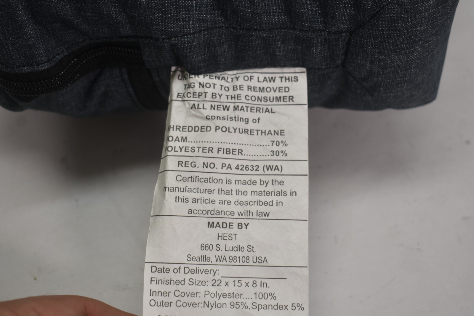 Hest Collapsible Camping & Hiking Pillow Packable Memory Foam Carry Bag