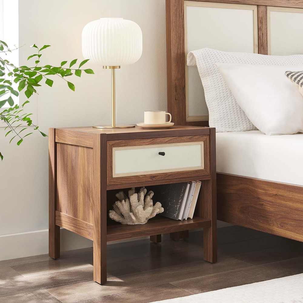 Capri Nightstand in Walnut