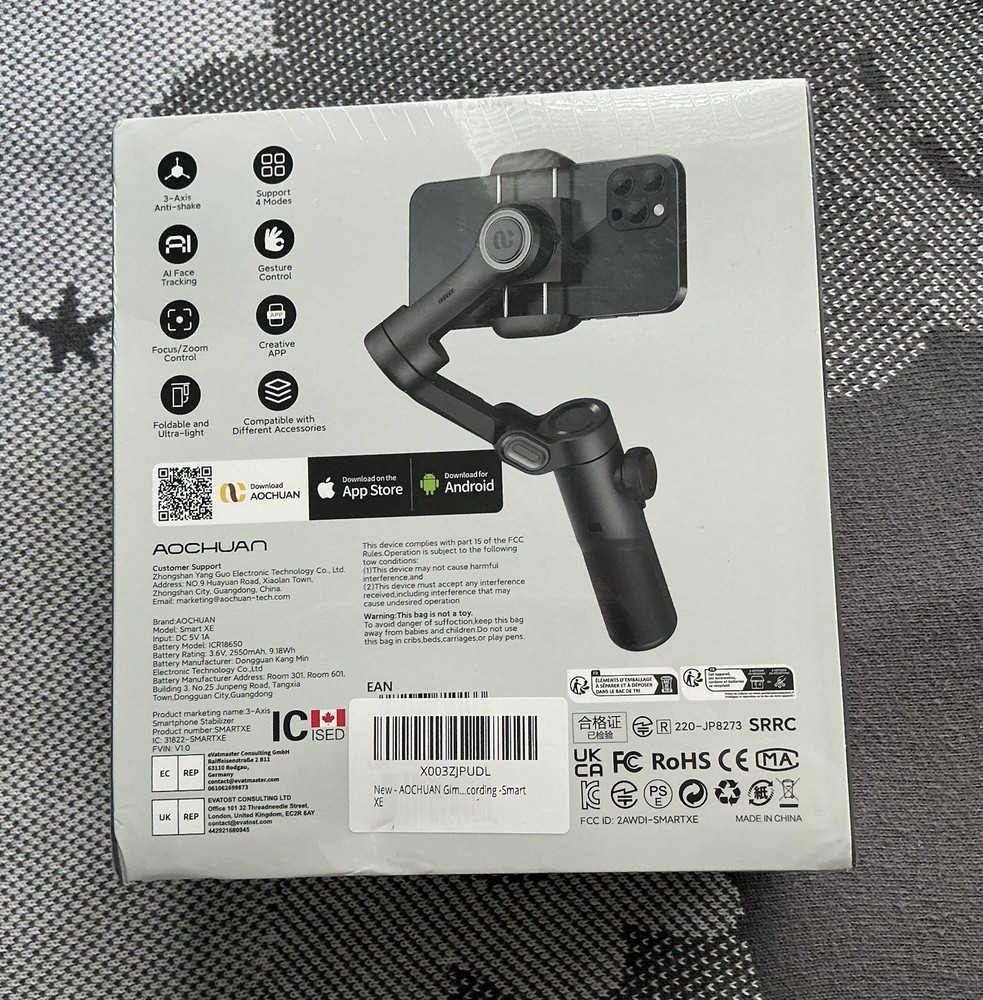 3-Axis Foldable Smartphone Gimbal Stabilizer – Handheld for iPhone & Android