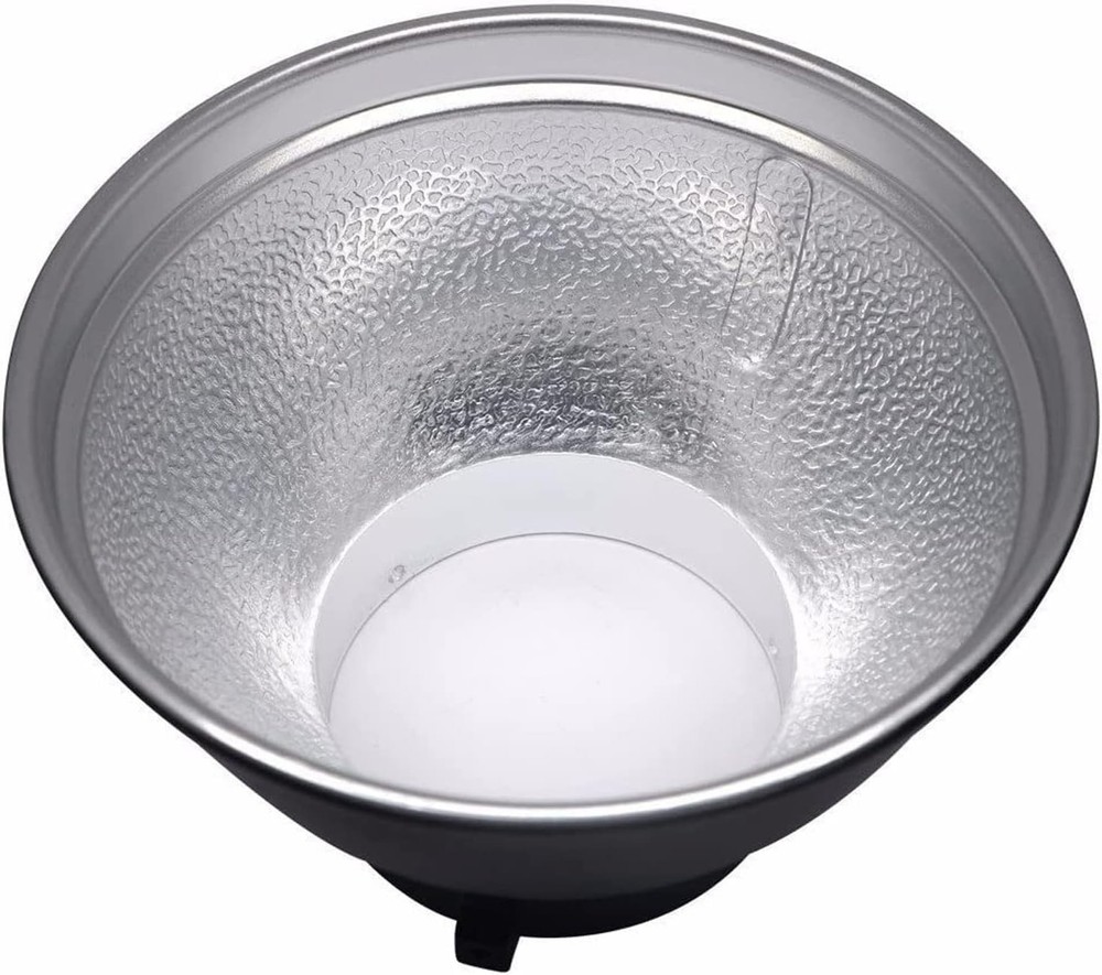 Professional 7" Bowens Mount Reflector with Silver Interior for Even Lighting