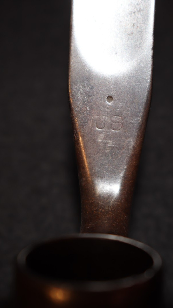 Indian Wars US Army M1873 Trapdoor Springfield Socket Bayonet U.S. Ricasso Mark