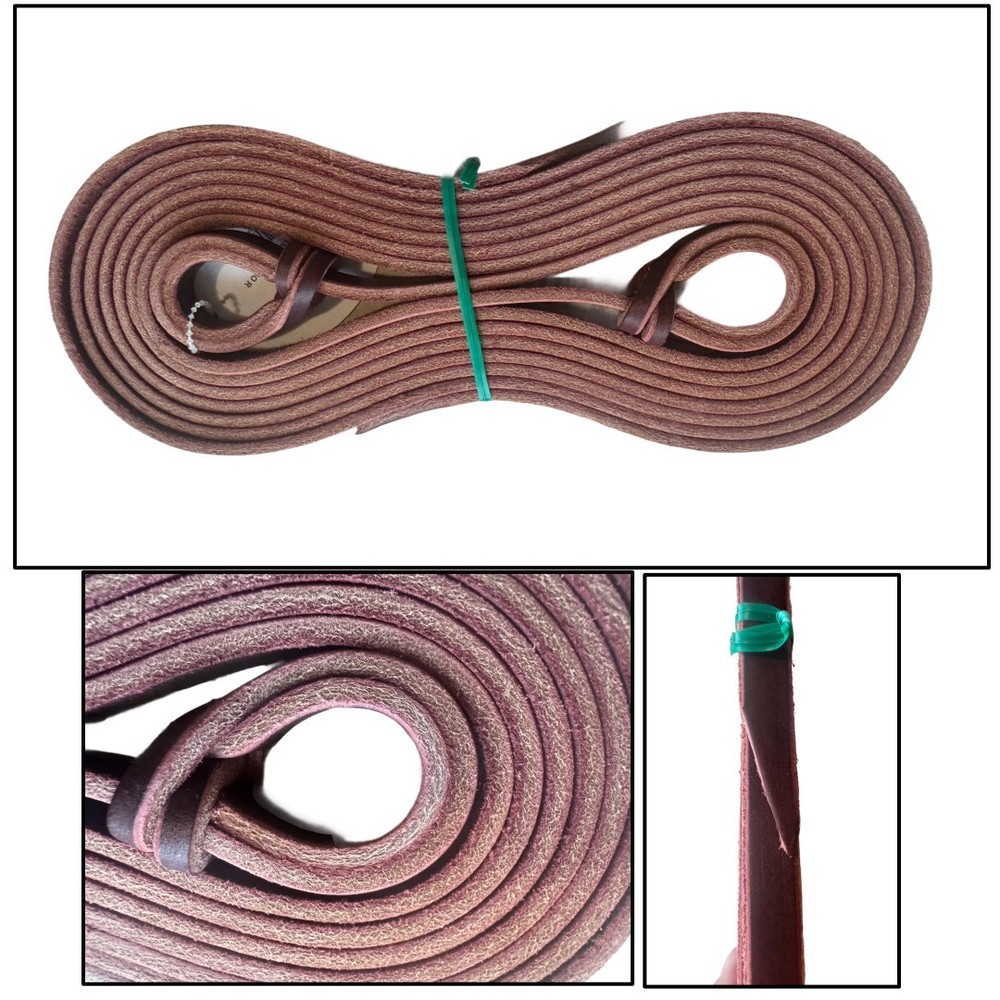 Twisted Loop End Latigo Leather Split Reins
