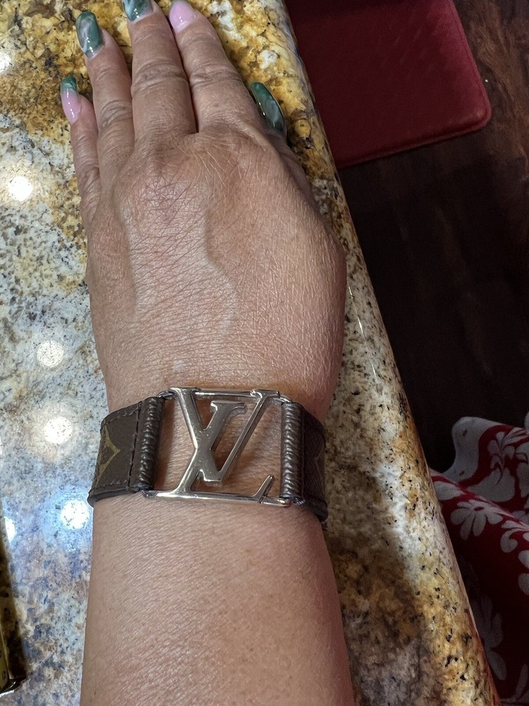 lv bracelet Monogram Brown