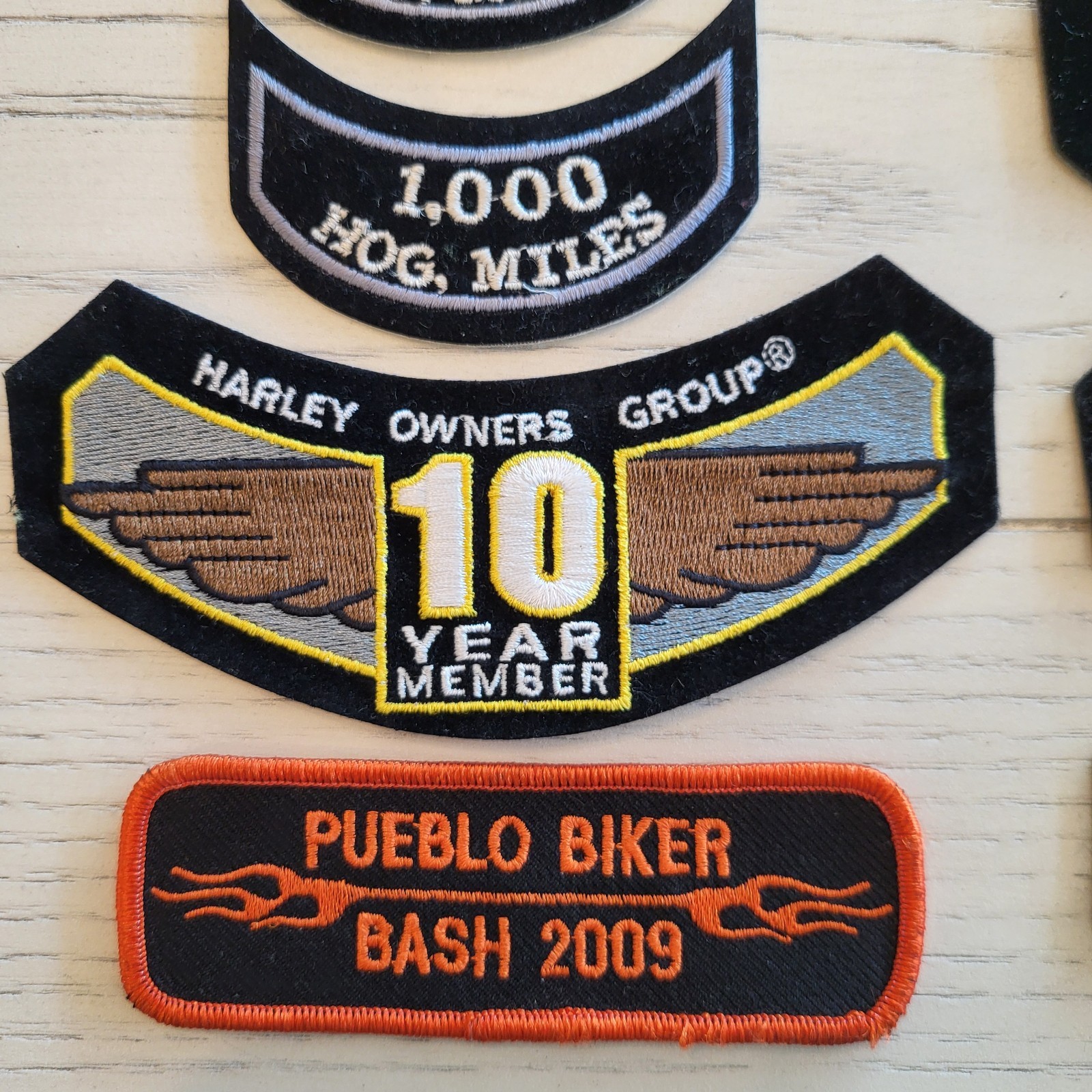 Harley Davidson Hog Owners Group Patches