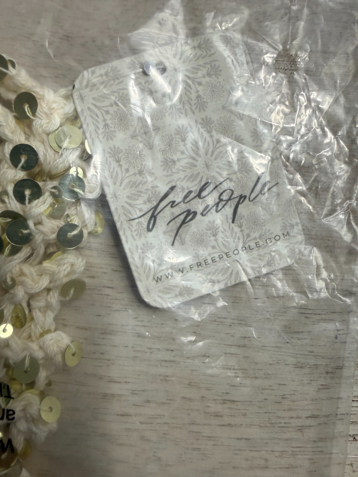 Free People Mila Sequin Disco Cap - For Women - Factory Sealed - One Size - NWT