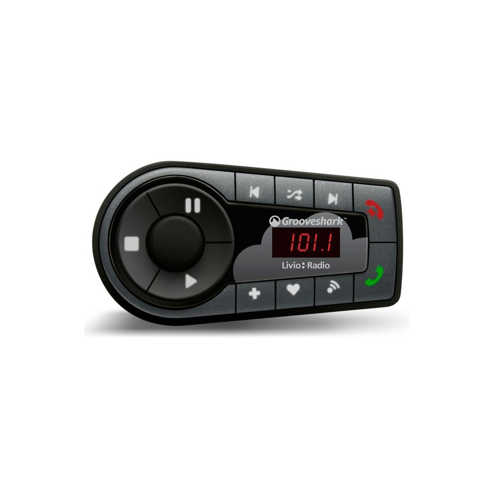 Livio Radio LVC03G Grooveshark Bluetooth Handsfree Car Kit FM Transmitter NEW