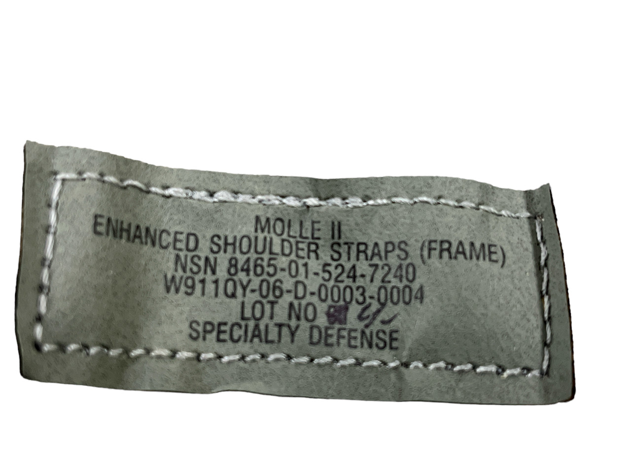 US MILITARY MOLLE II ENHANCED FRAME ACU SHOULDER STRAPS w/ QR & Load Lifters VG