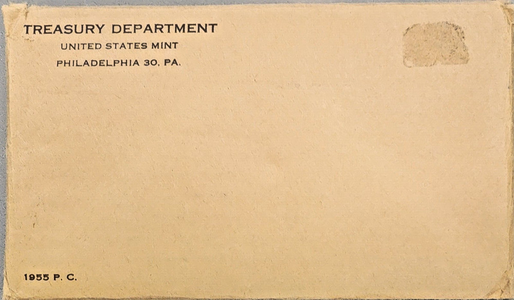 1955 PROOF SET – SEALED ORIGINAL U.S. MINT ENVELOPE